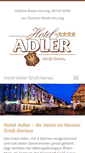 Mobile Screenshot of hotel-adler-gg.de